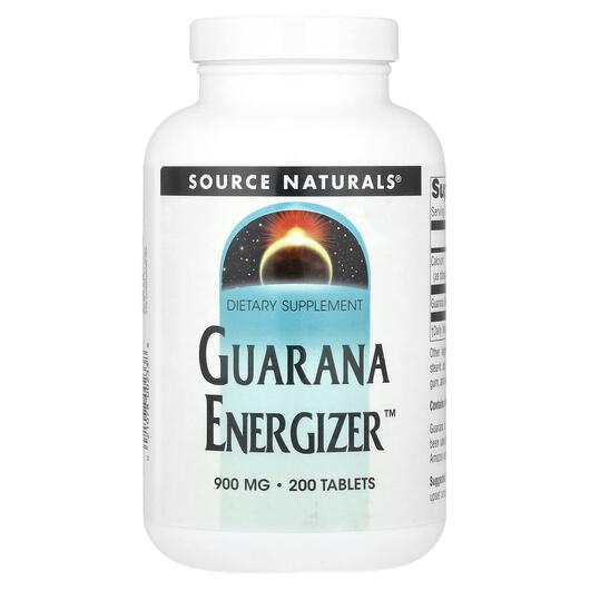 Основне фото товара Guarana Energizer 900 mg 200, Гуарана Energizer 900 мг, 200 табле