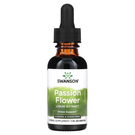 Основне фото товара Passion Flower Liquid Extract Alcohol & Sugar Free, Пасифлора
