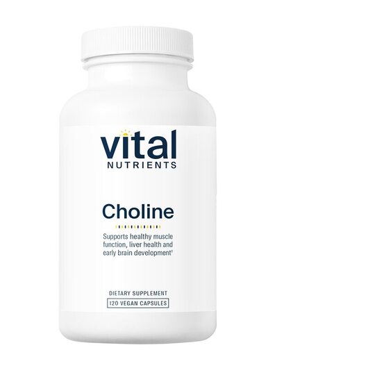 Основне фото товара Vital Nutrients, Choline 550 mg, Вітамін B4 Холін, 120 капсул