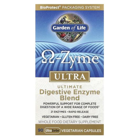 Основне фото товара O-Zyme Ultra Ultimate Digestive Enzyme Blend, Ферменти, 90 Veггie
