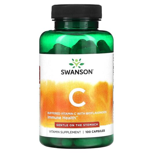 Основне фото товара Buffered Vitamin C with Bioflavonoids, Вітамін C, 100 капсул