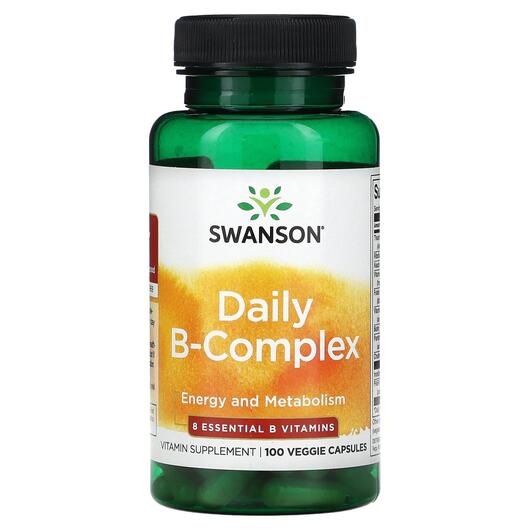 Основне фото товара Swanson, Daily B-Complex, B-комплекс, 100 капсул