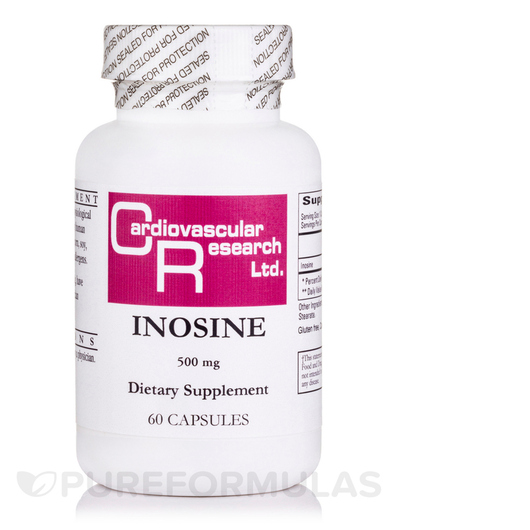 Основне фото товара Ecological Formulas, Inosine 500 mg, Інозин, 60 капсул