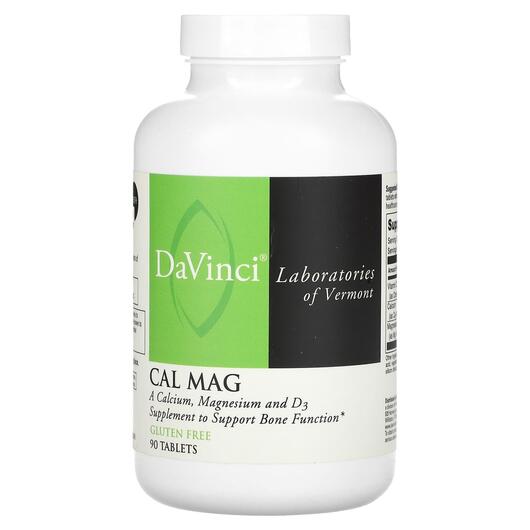 Основне фото товара DaVinci Laboratories, Cal Mag, Кальцій Магній, 90 таблеток