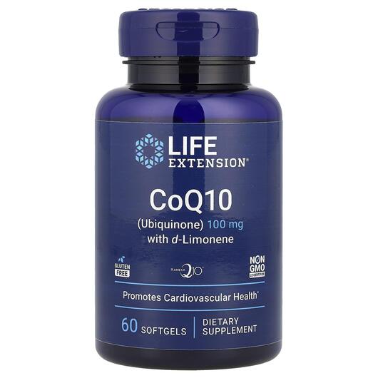 Основне фото товара Super-Absorbable CoQ10 with d-Limonene, Коензим Q-10 100 мг, 60 к
