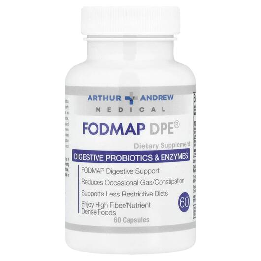 Основне фото товара Arthur Andrew Medical, FODMAP DPE, Пробіотики, 60 капсул