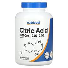 Citric Acid 1000 mg Лимонная кислота Nutricost