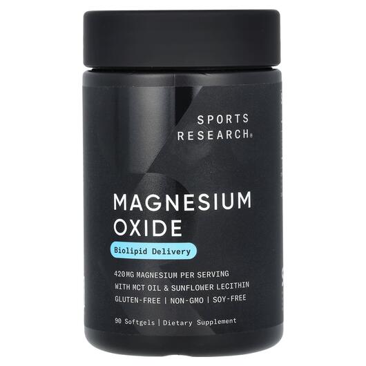 Основне фото товара Magnesium Oxide Biolipid Delivery 420 mg, Магній, 90 капсул