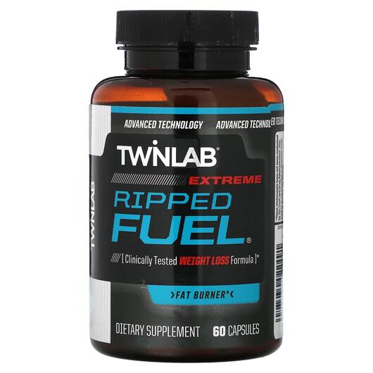 Основне фото товара Twinlab, Ripped Fuel Extreme Fat Burner, Жироспалювачі, 60 капсул