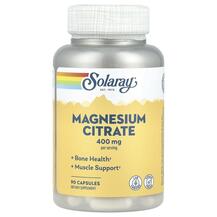 Magnesium Citrate 400 mg Магний Цитрат Solaray