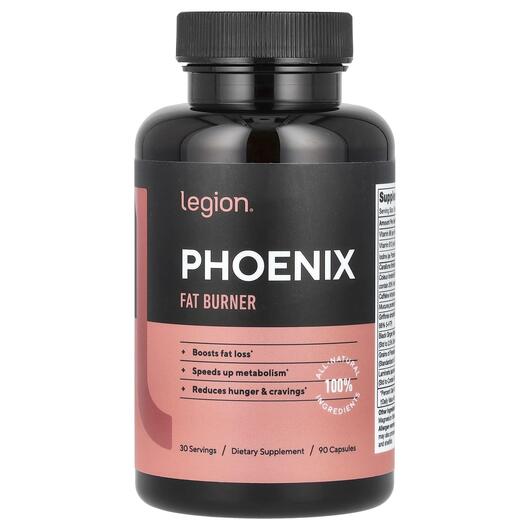 Основне фото товара Legion Athletics, Phoenix Fat Burner, Жироспалювачі, 90 капсул