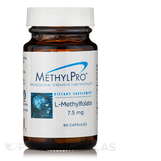Основне фото товара MethylPro, L-Methylfolate 7.5 mg, Метилфолат, 90 капсул