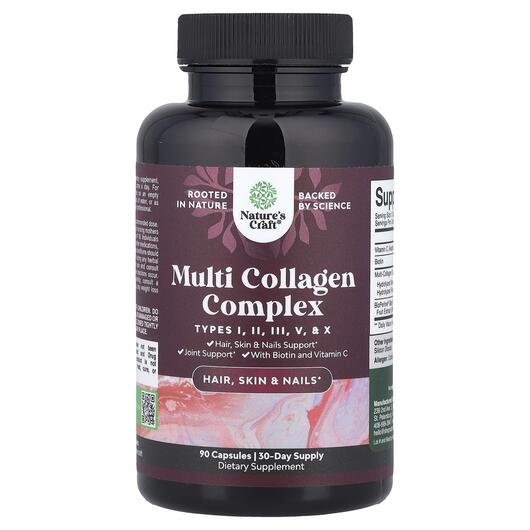 Основне фото товара Nature's Craft, Multi Collagen Complex, Колаген, 90 капсул