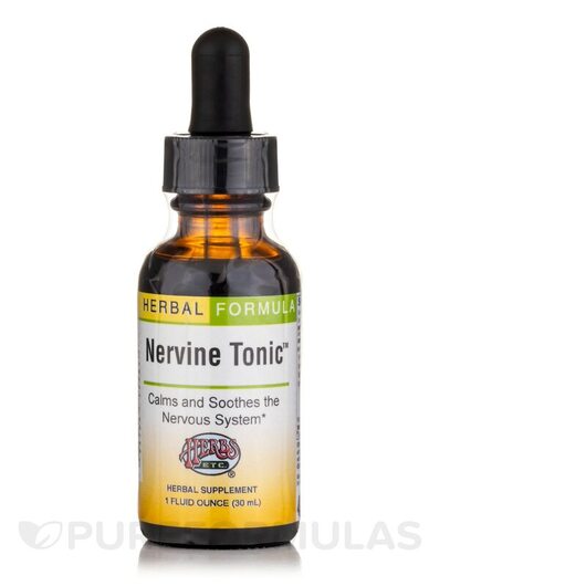 Основне фото товара Herbs Etc., Nervine Tonic, Підтримка стресу, 29.6 мл