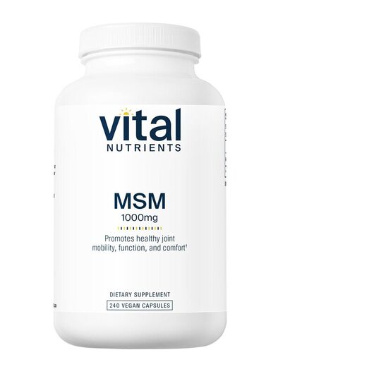 Основне фото товара Vital Nutrients, MSM 1000 mg, Метилсульфонілметан МСМ, 240 капсул