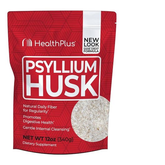 Основне фото товара Health Plus, Psyllium Husk, Псиліум, 340 г