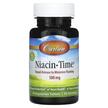 Carlson, Niacin-Time 500 mg, Вітамін B3 Ніацин, 50 таблеток