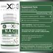 Фото складу Genex Formulas, NAC, N-ацетилцистеїн, 100 капсул
