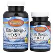 Фото використання Carlson, Elite Omega-3 Plus D & K 60+, Омега 3, 30 м'яки
