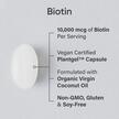 Фото використання Biotin with Coconut Oil 10000 mcg, Вітамін B7 Біотин, 30 капсул