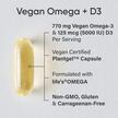 Фото використання Sports Research, Vegan Omega-3, Веганська Омега-3, 60 капсул