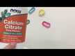 Відео огляд на NOW, Calcium Citrate, Цитрат Кальцію, 250 Таблеток
