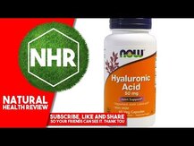 NOW, Гиалуроновая кислота 50 мг с МСМ, Hyaluronic Acid, 60 капсул