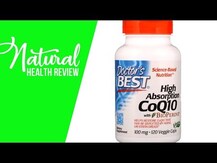 Doctor's Best, Убихинон, High Absorption CoQ10, 120 капсул