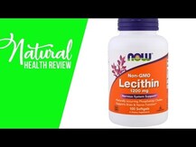 NOW, Соевый лецитин, Non-GMO Lecithin 1200 mg, 100 капсул